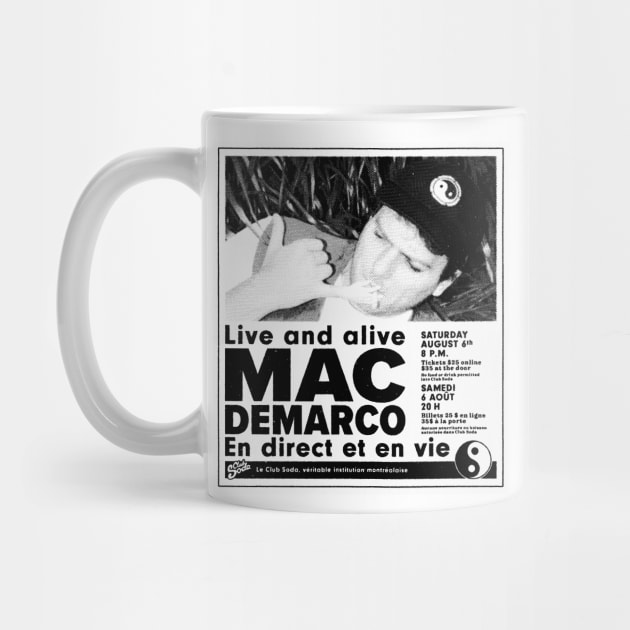 Mac Demarco Montréal Tour Poster by SOMASHIRTS